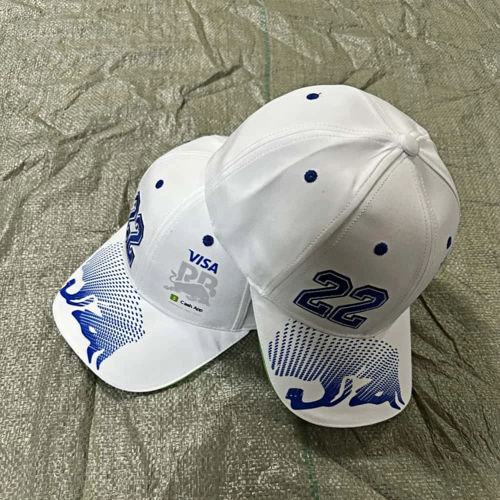 2025 Season 22 Red Bull Hat VisaCash AppRB Red Bull Racing Hat Men's and Women's Summer Bent Red Bull Baseball Hat