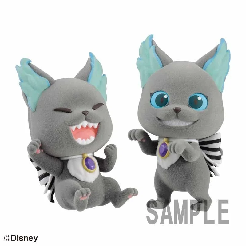 

Bandai Original 8Cm Fluffy Puffy Disney Twisted-Wonderland Grim Action Figure Toys For Kids Gift Collectible Model Ornaments