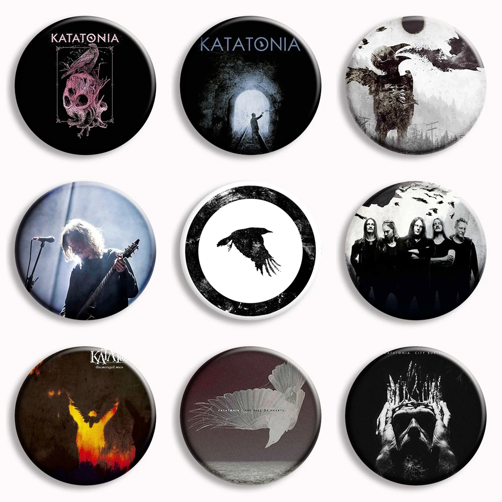 Banda de rock clássica katatonia botão macio pino corajoso assassinato dia álbum capa broches crachá saco decoração acessórios jóias fãs presente
