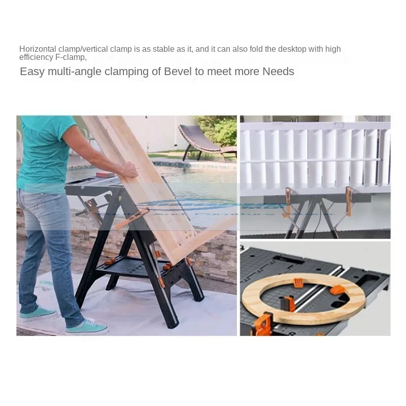 NEW Load 135KG Multifunctional folding woodworking workbench DIY workbench portable tool table strong clamping force tools