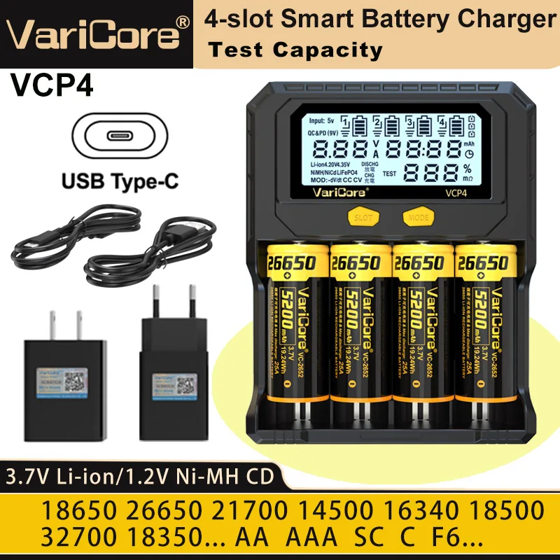 LiitoKala Lii-PD2 Lii-PD4 Lii-S6 Lii500 شاحن بطارية ل 18650 26650 21700 18350 AA AAA 3.7 فولت/3.2 فولت/1.2 فولت بطاريات ليثيوم NiMH