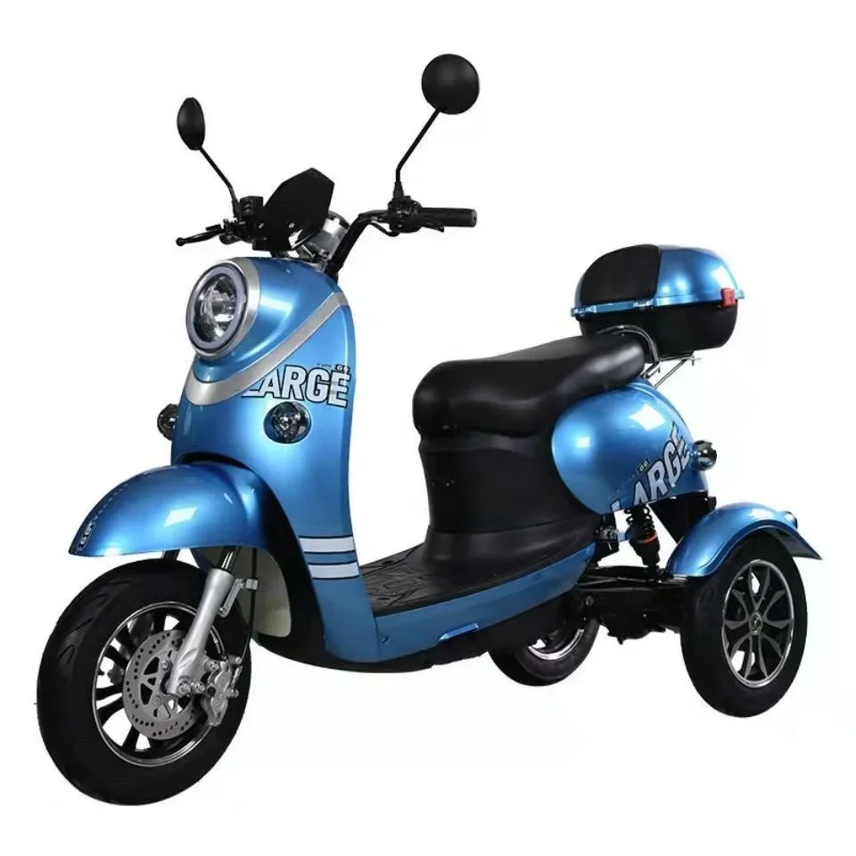 Electric Scooter Safety Low-speed Aluminum Wheel Lithium Battery 48V60V25KM/H Electrically Operated Tricycle