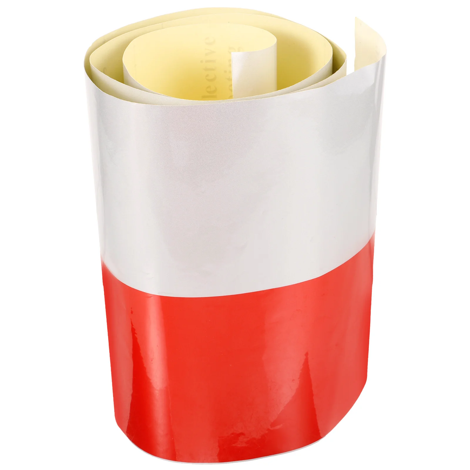 1 Roll Reflective Tape Warning Safety Film Traffic Reflective Adhesive Strip Driveway Post Barrier Tape Trailer Strip