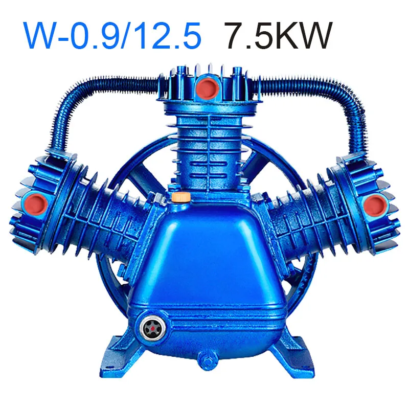 

7.5KW Air Compressor Heads 1.25Mpa Three Cylinder 4HP Single Stage 810RPM Piston Pump Suitable for Farm Industry Machinery