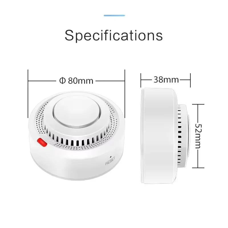 SMARSECUR Tuya WiFi Rauch Leck Alarm Feuer Schutz Rauchmelder Rauch haus Kombination Feuer Alarm Home Security System