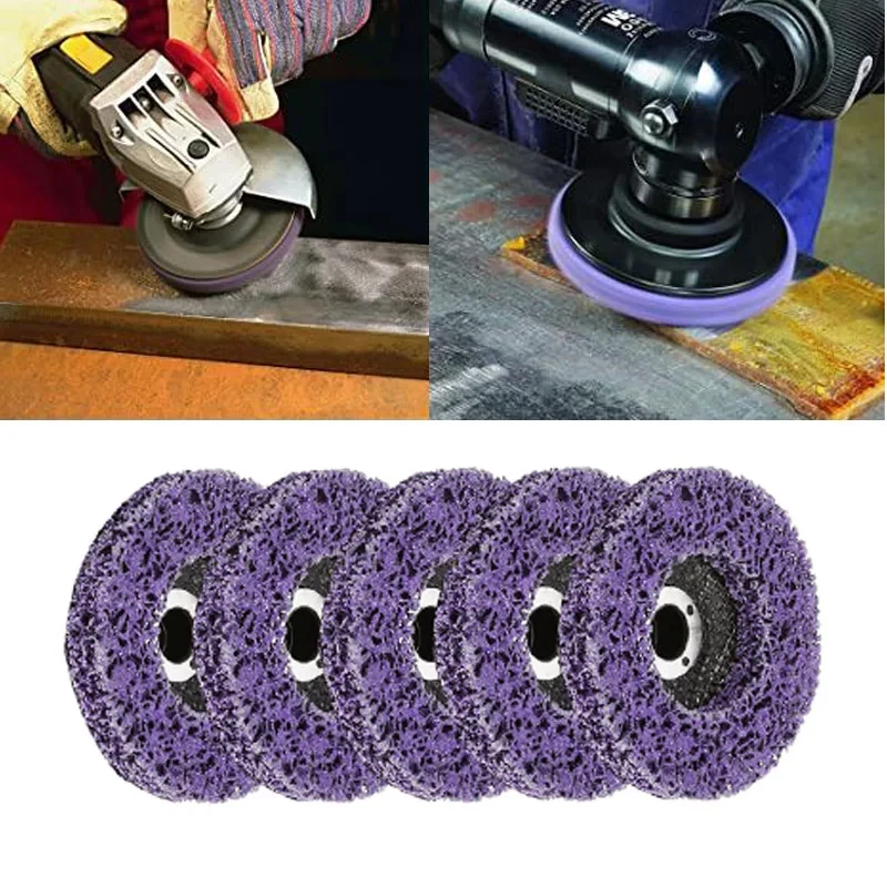 100mm/115mm/125mm Poly Strip Disc Durable Angle Grinder Accessories Rust Remover Abrasive Wheel Paint Clean Grinding Wheels