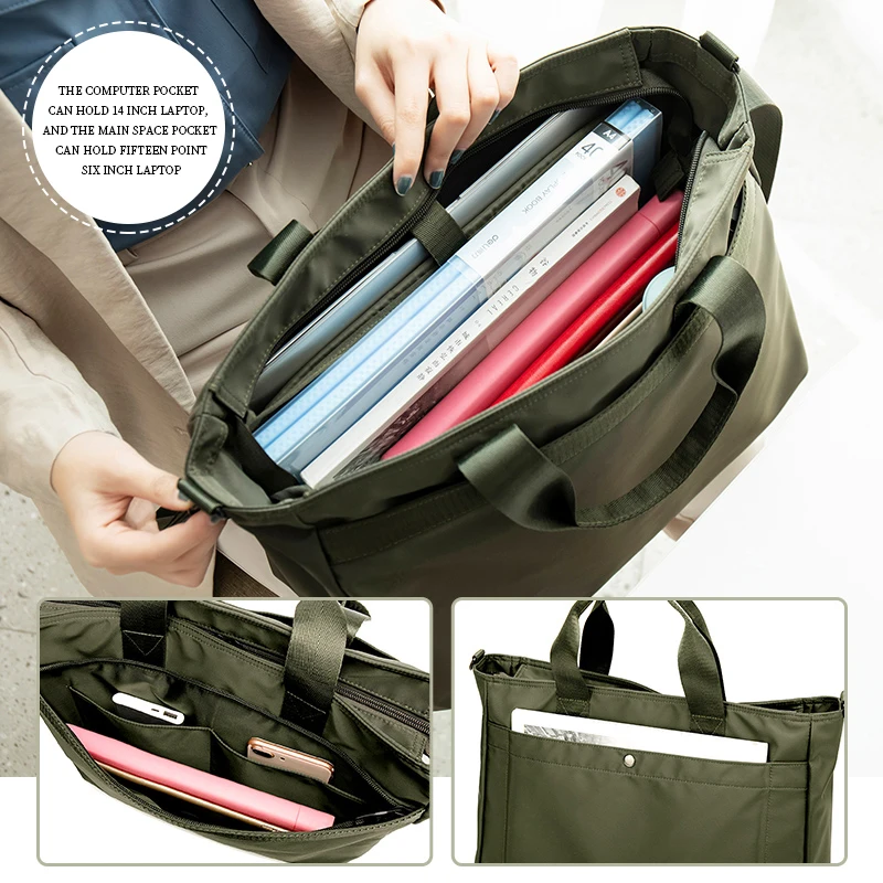 Fashion Laptop Bag 14 INCH Waterproof Notebook Case For Macbook Air Pro 13 15 Computer Shoulder Handbag Briefcase Bag