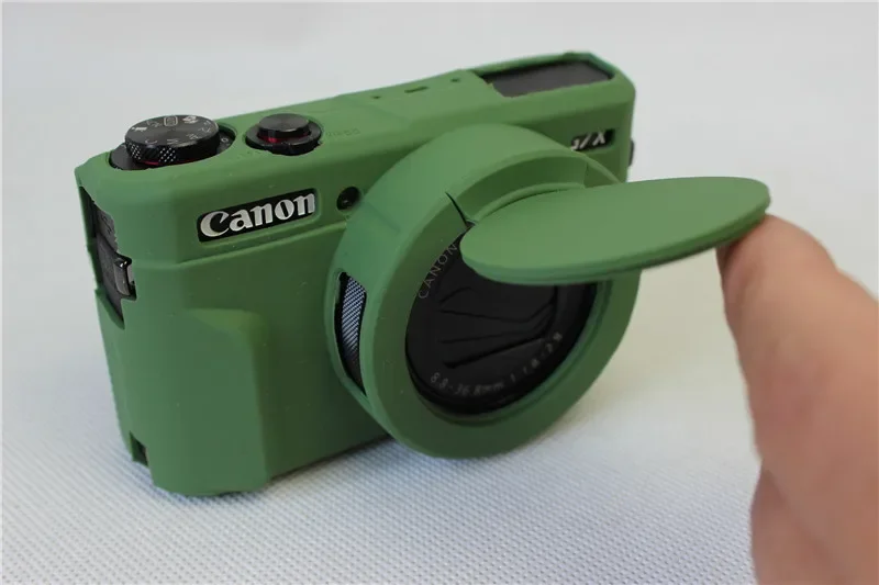 กระเป๋ากล้องวิดีโอสำหรับกล้อง Canon G7XII G7X II G7X Mark 3 G7X III G5X II ซิลิโคนกรณียางผิวป้องกันกรณี