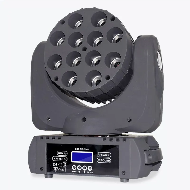 12x12W Zoom Wash LED moving head light Disco DJ Party light Club Bar gobo light Dmx512 Stage Show light LED effect light