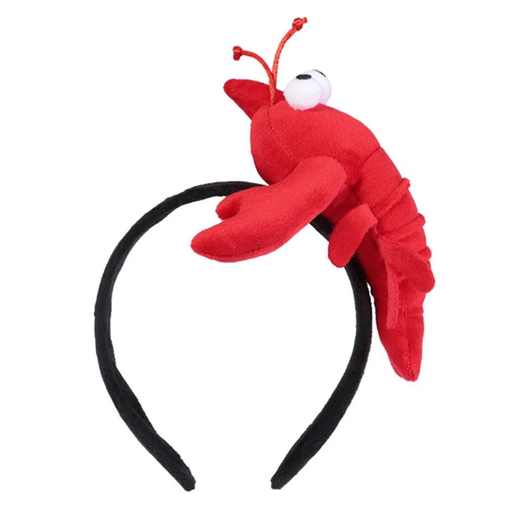 

Seafood Headband Animal Costume Lobster Hair Bands Interesting Headdress Pretty Crab Headpiece Fabric Performance Hairband