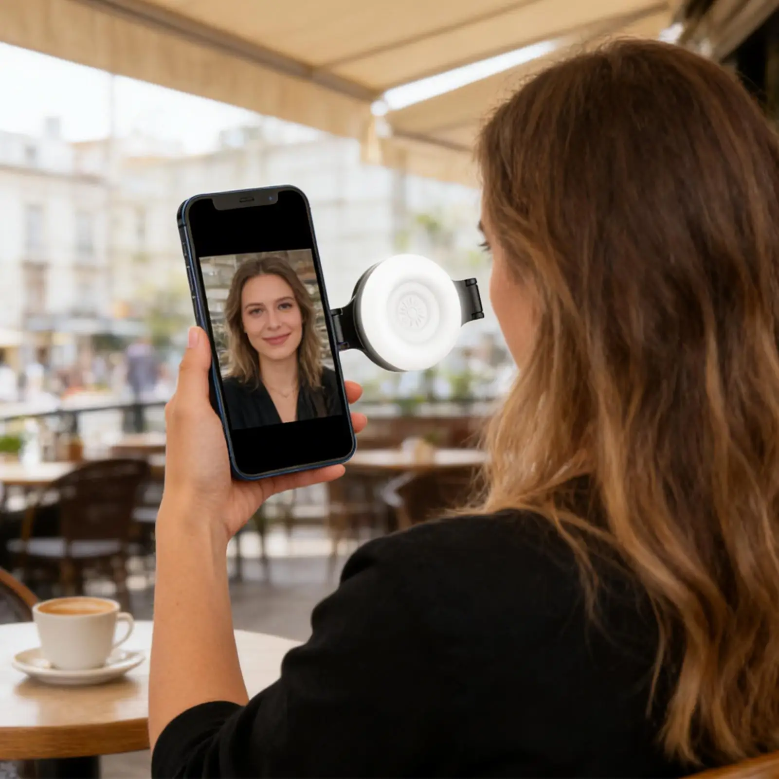 ضوء ملء مغناطيسي ناعم قابل للتعديل مع مرآة ضوء سيلفي للتجميل المغناطيسي للهواتف لمكياج التصوير الفوتوغرافي للعمل #2