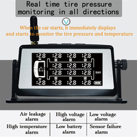 Real-Time 8-Wheel Truck Tire Pressure Monioring System Wireless TPMS for Heavy-Duty Vehicles Solar Powered factory