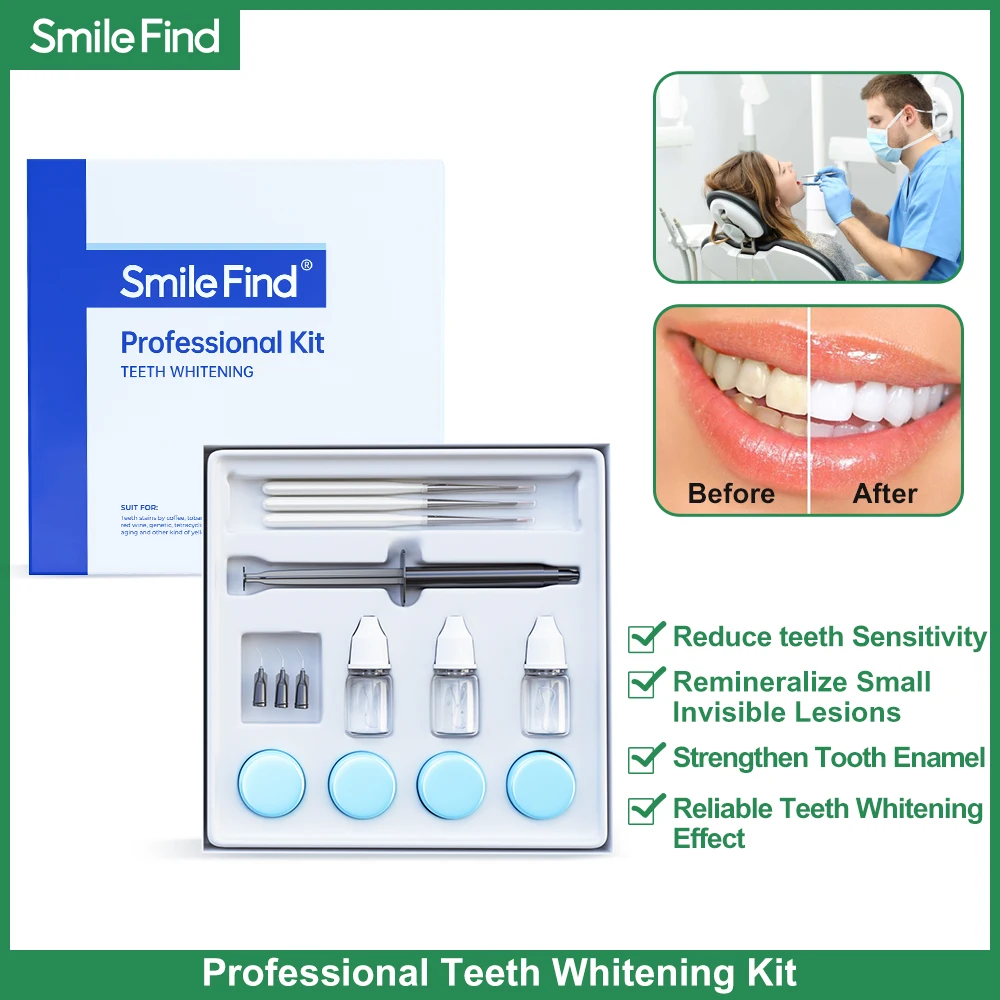 Dental Teeth Whitening kit Whitener Agent Professional Cold Light Whitening Instrument Tooth Whiten Teeth Bleaching Kit Cleanser