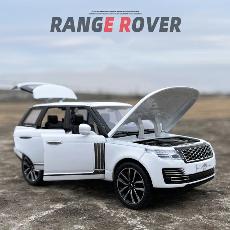 1/32 Range Rover Sports SUV Alloy Car Model Diecasts Metal Off-road Vehicles Car Model Simulation Sound and Light Kids Toy Gifts