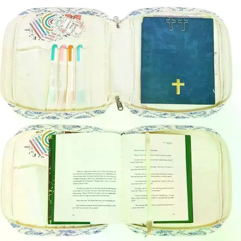 

Floral Bible Cover Case For Women Bible Study Supplies Bible Journaling Kit Book Carrying Case Mothers Day Christian Gifts