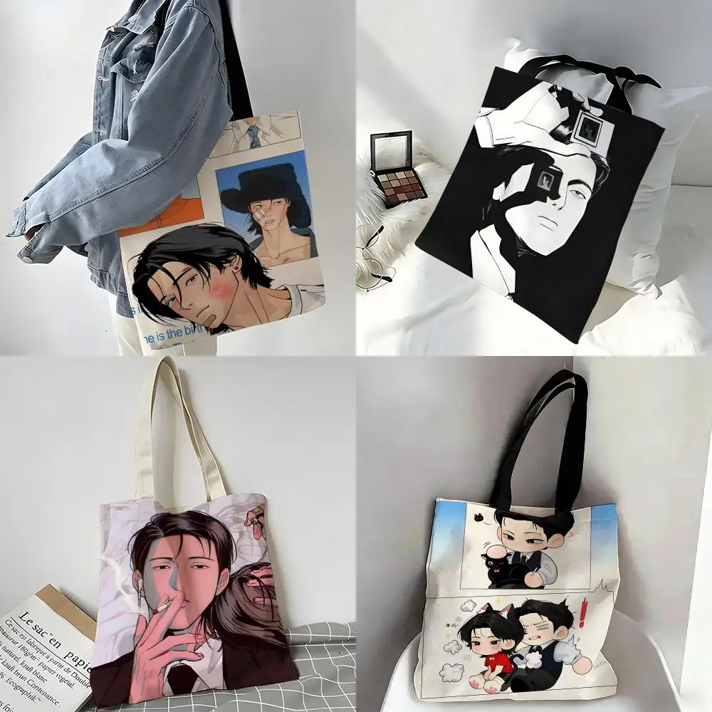 Master Art Fashion Peace Storage Bags Canvas Tote Bag - Festive Large Capacity Handbag for Picnic Travel Shopping