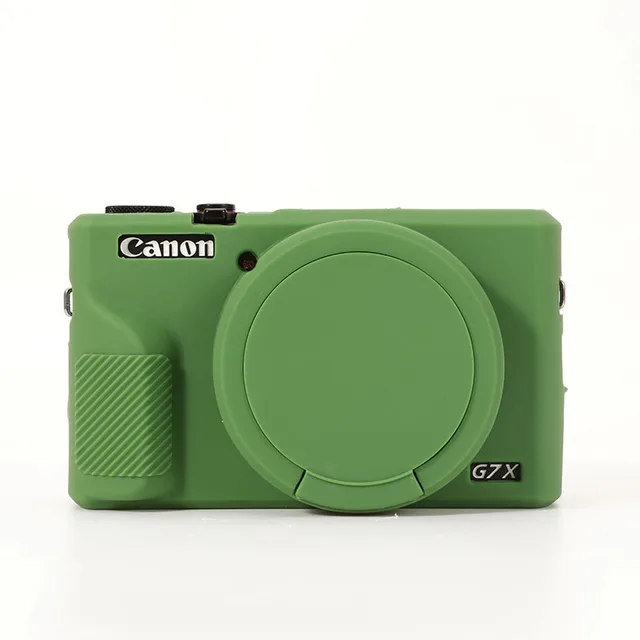 Camera Bag for Canon G7X3 Silicone Case Protective Cover G7X Mark III Lens Cap Soft Shell Shockproof Dustproof 3