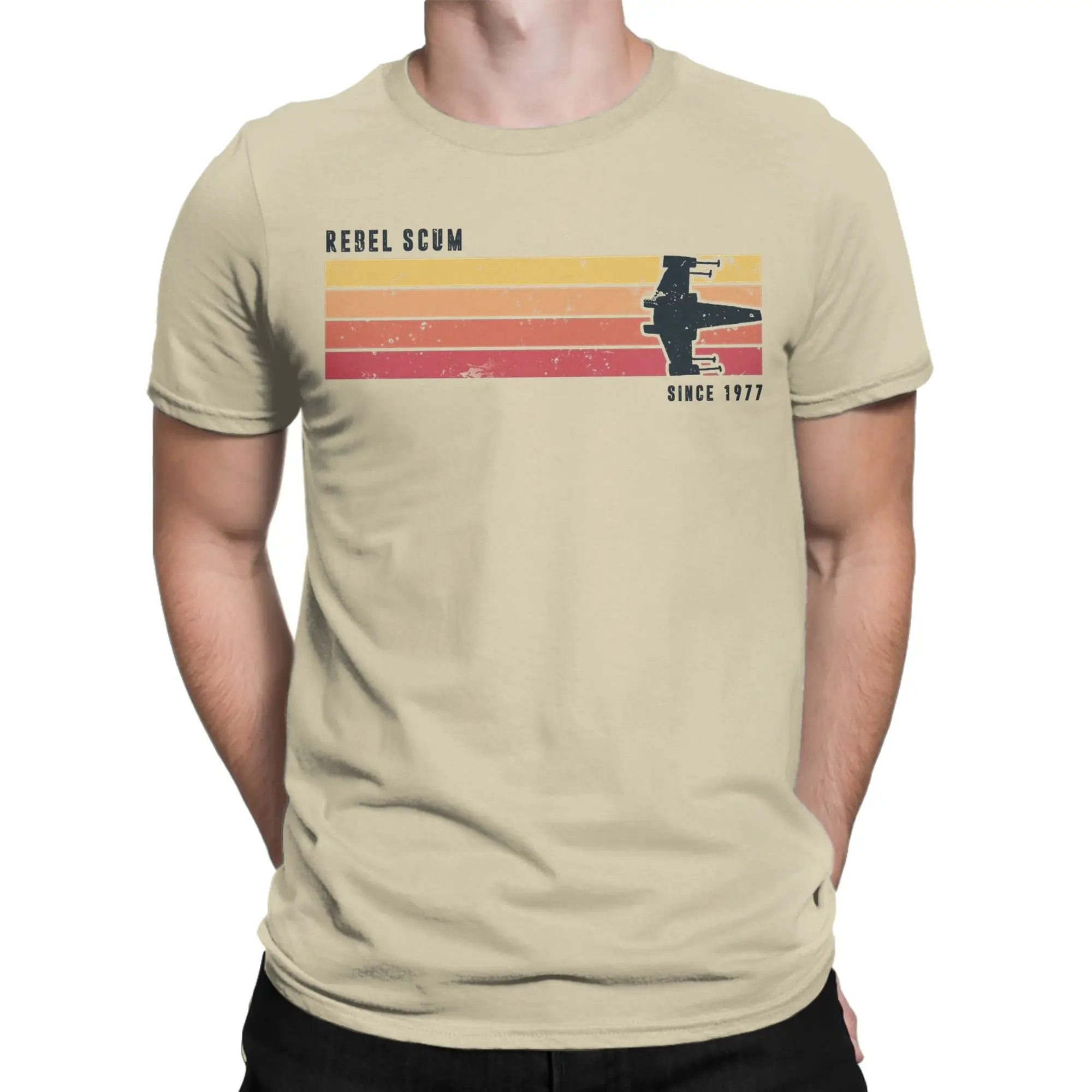 REBELs SCUM SINCE 1977 T Shirt Men 100% Cotton Unique T-Shirt Round Collar  Tee Shirt Short Sleeve Clothing Adult