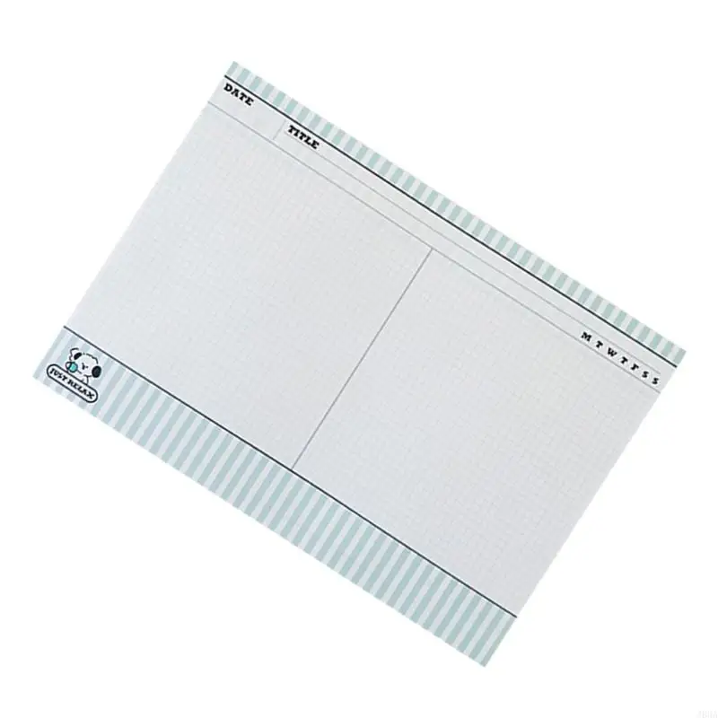 J60A Weekly Monthly Planner Notepads 50 Undated Tear-Off Sheets To Do List Notebook