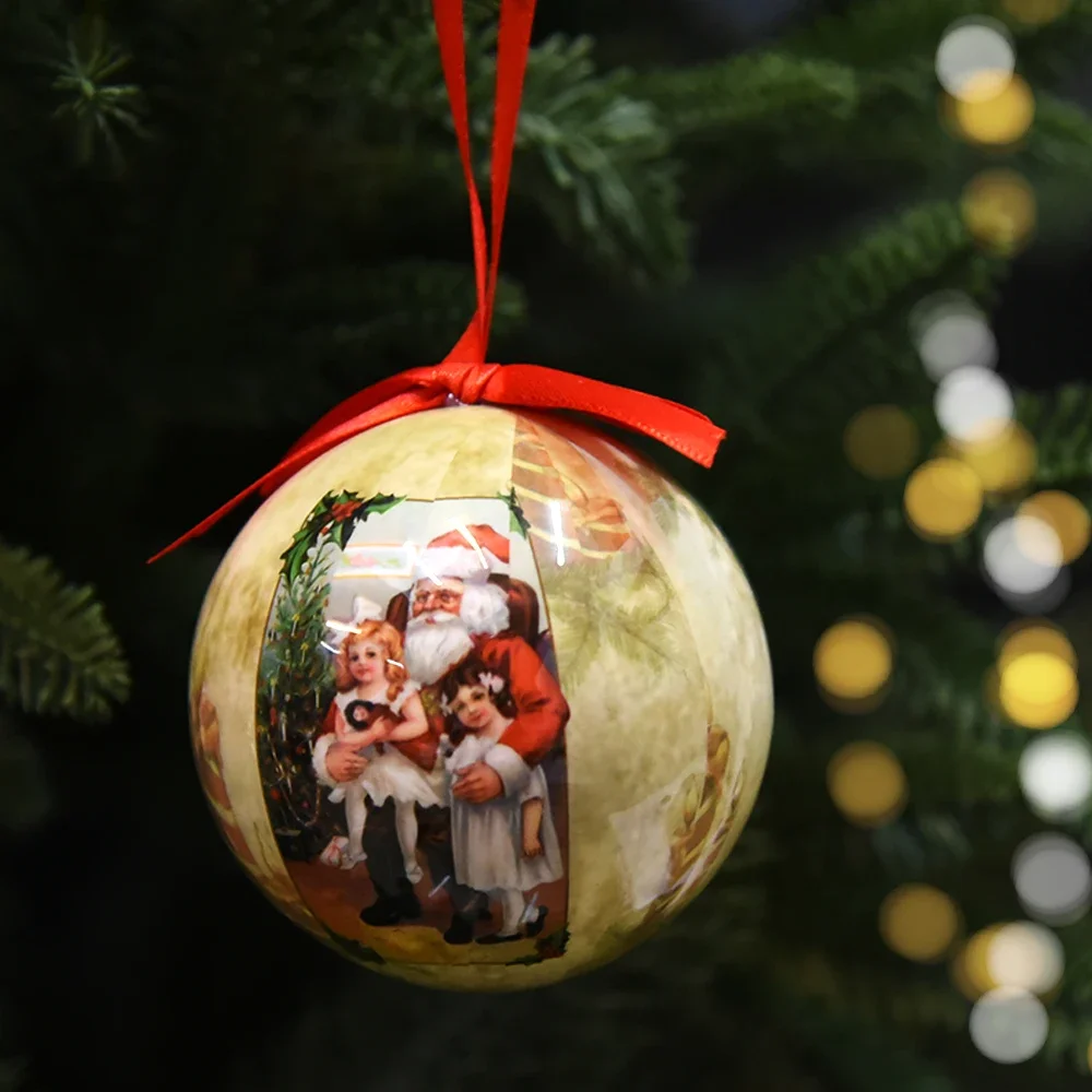 14 PCS Christmas Tree Decor Ball Baubles Ornament  Xmas Tree toys Xmas Party Hanging Ball for Home Party Ornament Christmas Gift