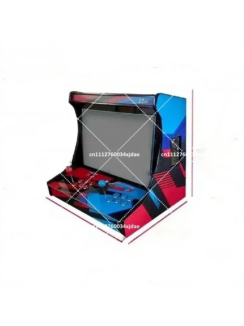 22-inch LCD Screen Plug and Play Arcade Machine, 1-2 Player Retro Wooden Cabinet with 26,800 Built-in Games