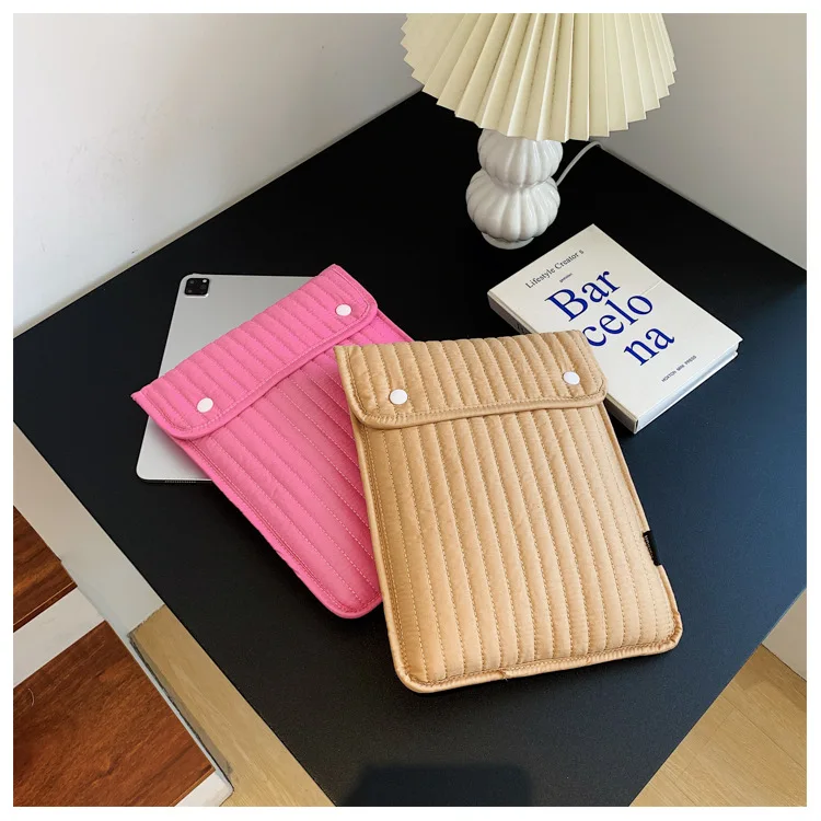 Ins Embroidery Tablet Laptop Liner Bag for Xiaomi MiPad 5 Ipad 8th 9th Air 4 5 10.9 Pro 11 12.9 Samsung Cloth Case Clutch Pouch