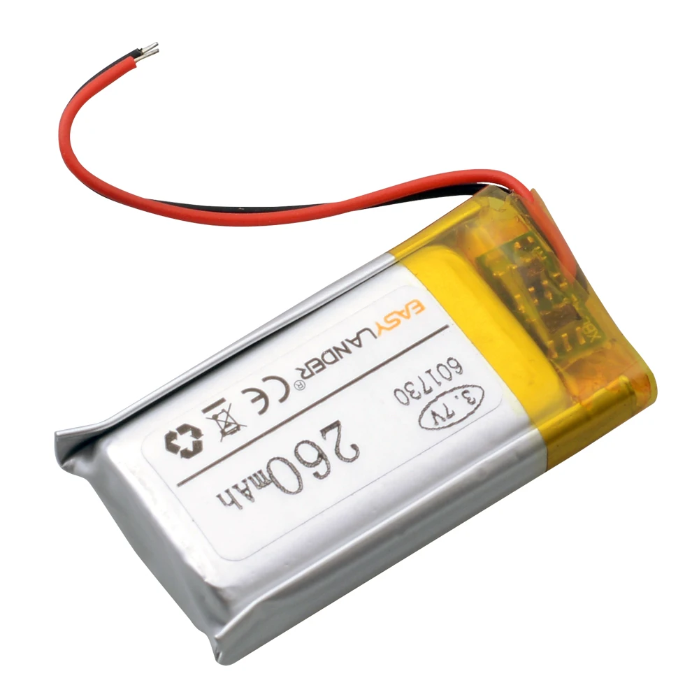 3.7V 280mAh 601730 akumulator litowo-jonowy polimerowy do bezprzewodowej myszy MP3 Bluetooth stereo