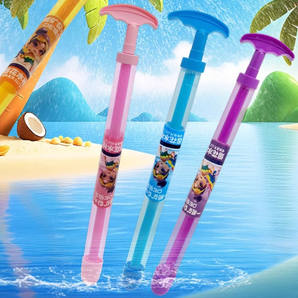 2-4pcs Fireworks Spray Toy Pull-Back Water Gun Outdoor Splash Games for Pool Lawn Activities Kid Summer Interactive Beach Props