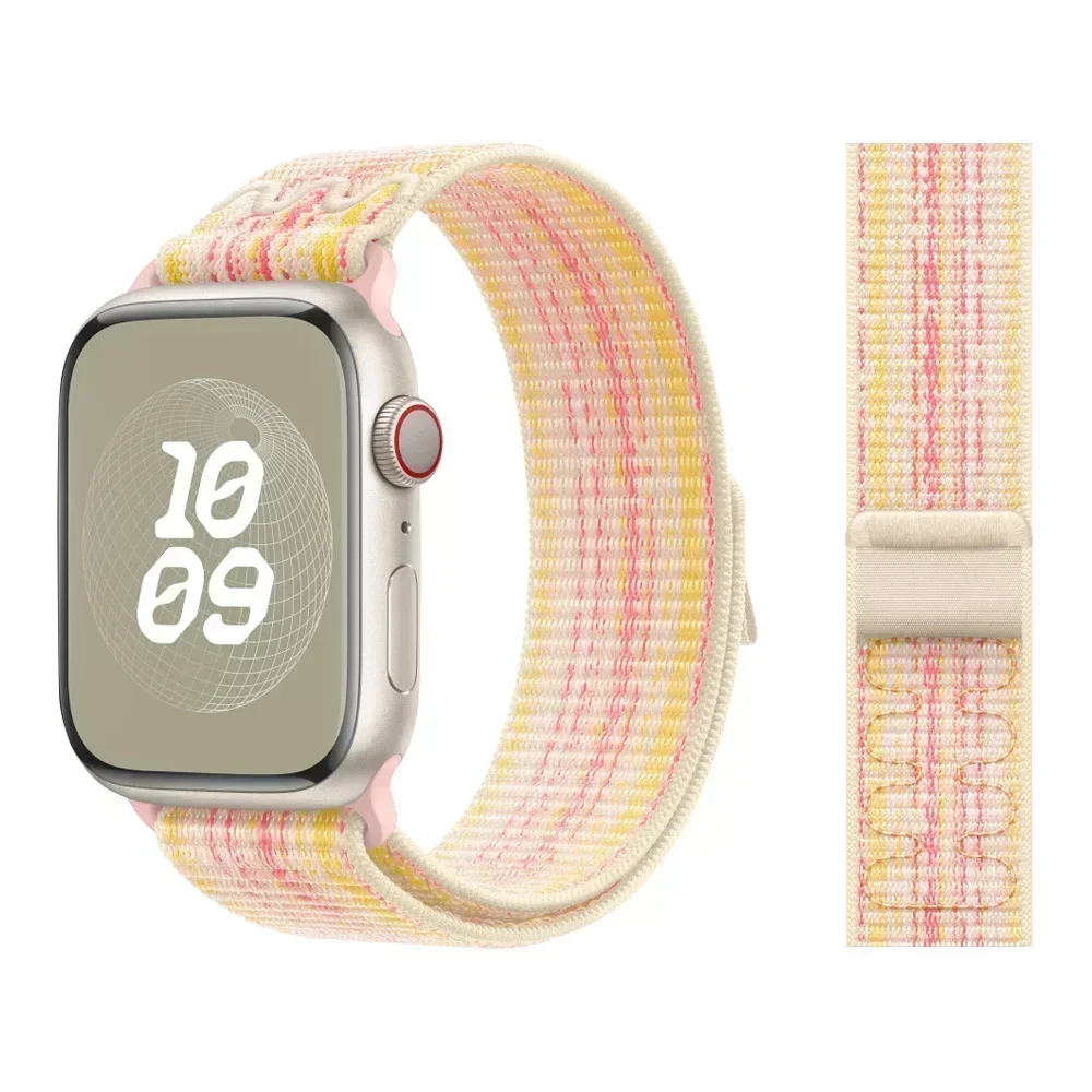 Armbänder für Apple Watch Band 45 mm 46 mm 42 mm 49 mm 44 mm für Nike Nylon Sport Loop Armband Correa iWatch 10 9 8 7 6 5 4 SE Ultra 2 – Detail 22