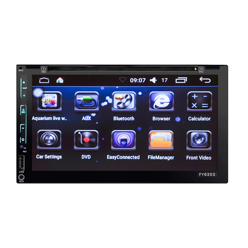 6.95 inch Android Car DVD Player GPS Navigation 2 Din Head Unit MP5 MP4 Car Video Stereo