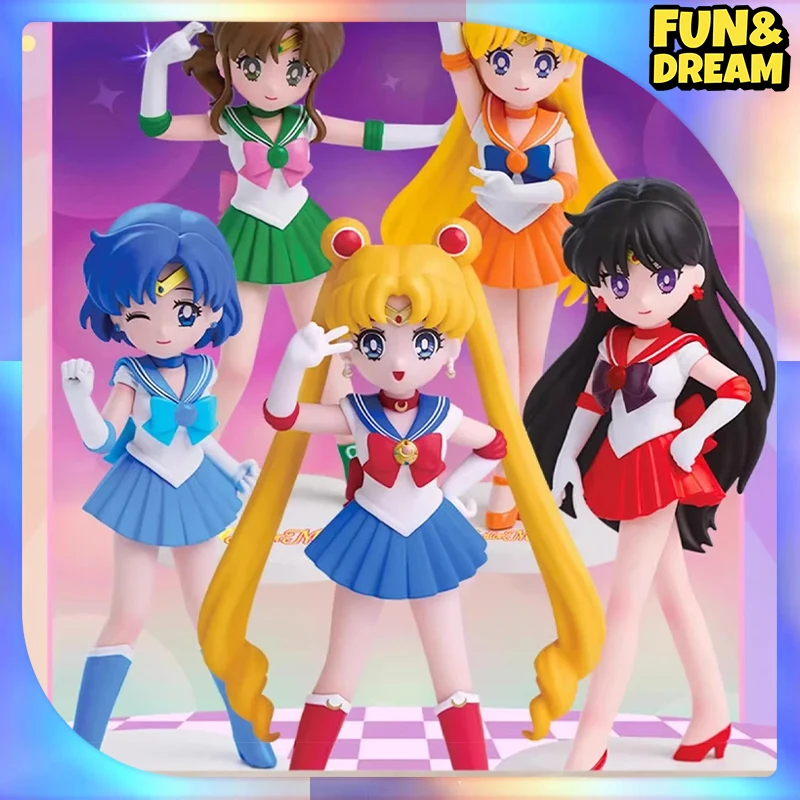 

POP Mart X Sailor Moon Anime Figure Trendy Play Tsukino Usagi Blind Box Sailor Moon Mystery Box Decoration Birthday Gift