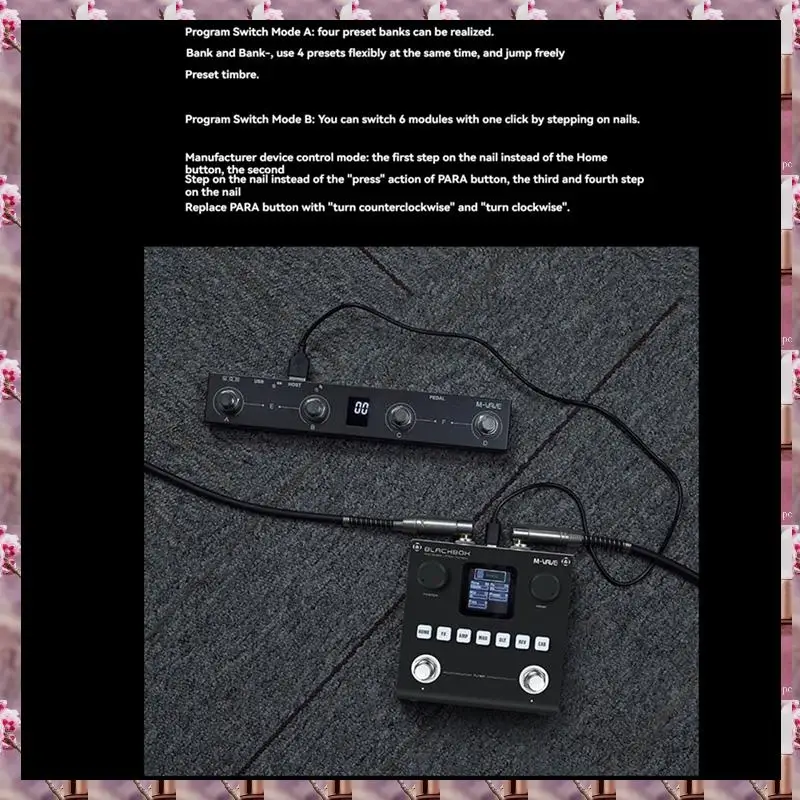 2025 M-VAVE BLACK BOX Guitar Effect Pedal Multifunctional Guitar/Bass Effector, 80 Editable Presets, 6 Effects Module,M-VAVE BLA - Image 3