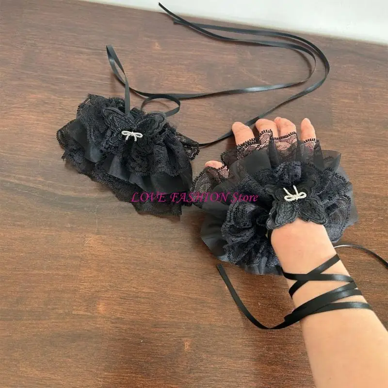 Bowknot Forune Mounts for For Sruth Sweater Lavel Elive лента кружевные манжеты для запястья Y166
