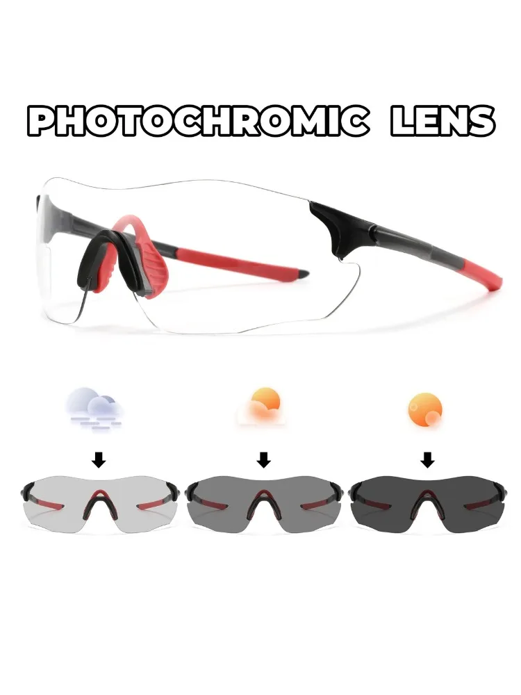 AliExpress NONE Ultra-Light Photochromic Sports Sunglasses Seamless Frameless 23g Comfort for Cycling Mountain Travel UV400 Adventure Eyewear