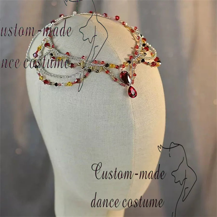 

Esmeralda headwear Professional dance handmade custom crown children's adult crown women tutu skirt competition