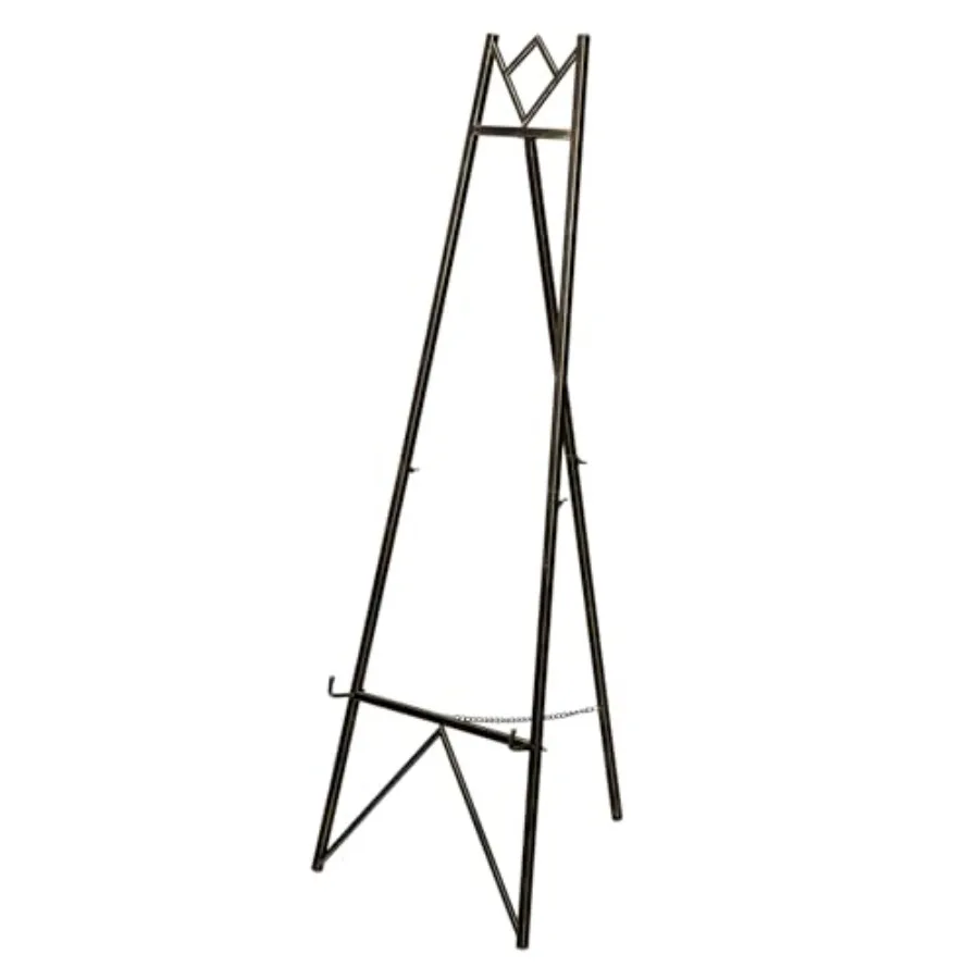 

58 Inch Iron Adjustable Arts and Crafts EaselsMetal Easel Stand with Chain Support for Mirror Floor Easels for Display Wedding