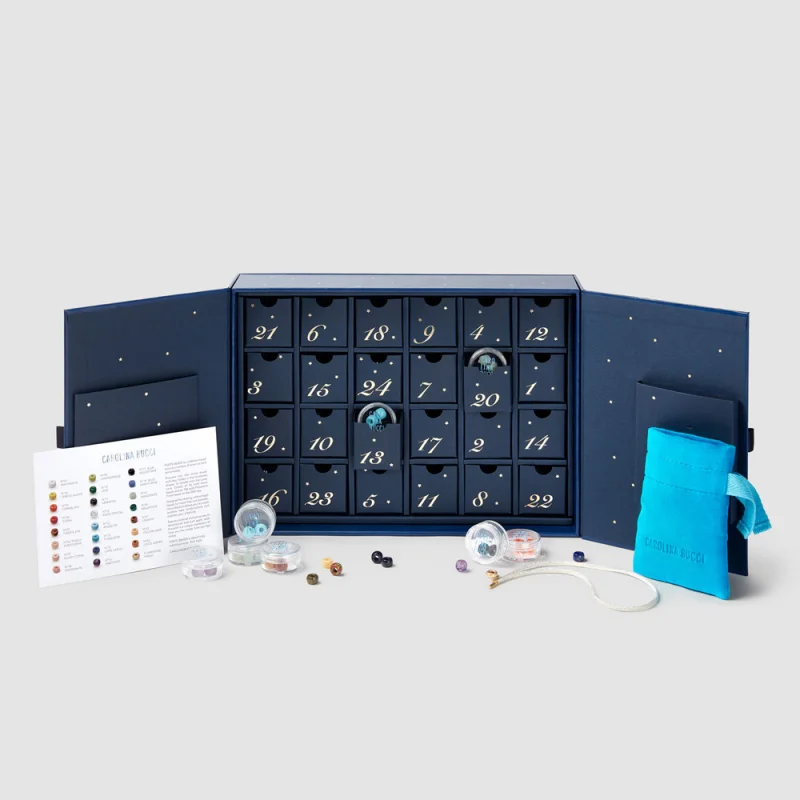 

Drawer calendrier cardboard custom christmas gift paper luxury packaging advent calendar jewelry box