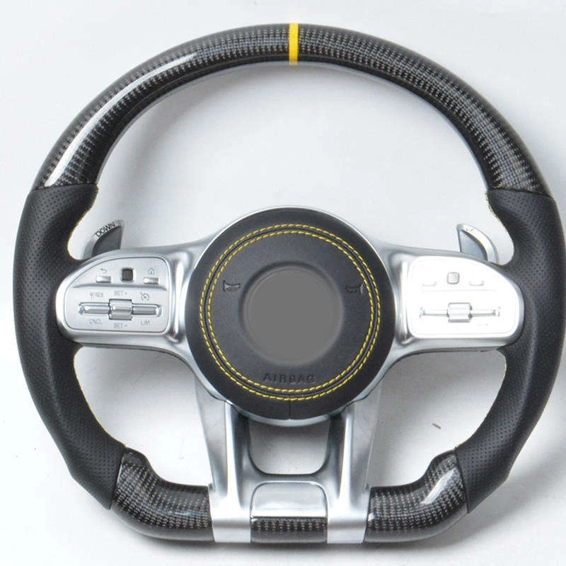 For C-Class C200 C260 C300 C180 C43 C63 Carbon Fiber Custom Car Steering Wheelcustom