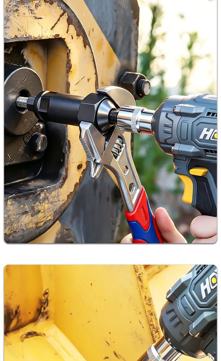 Schmierfittings-Entstopfer-Werkzeug mit Legierungsstößel, 6/8/10mm-Adaptern, kurzen und langen Stäben für verstopfte Schmierleitungen – Detail 18