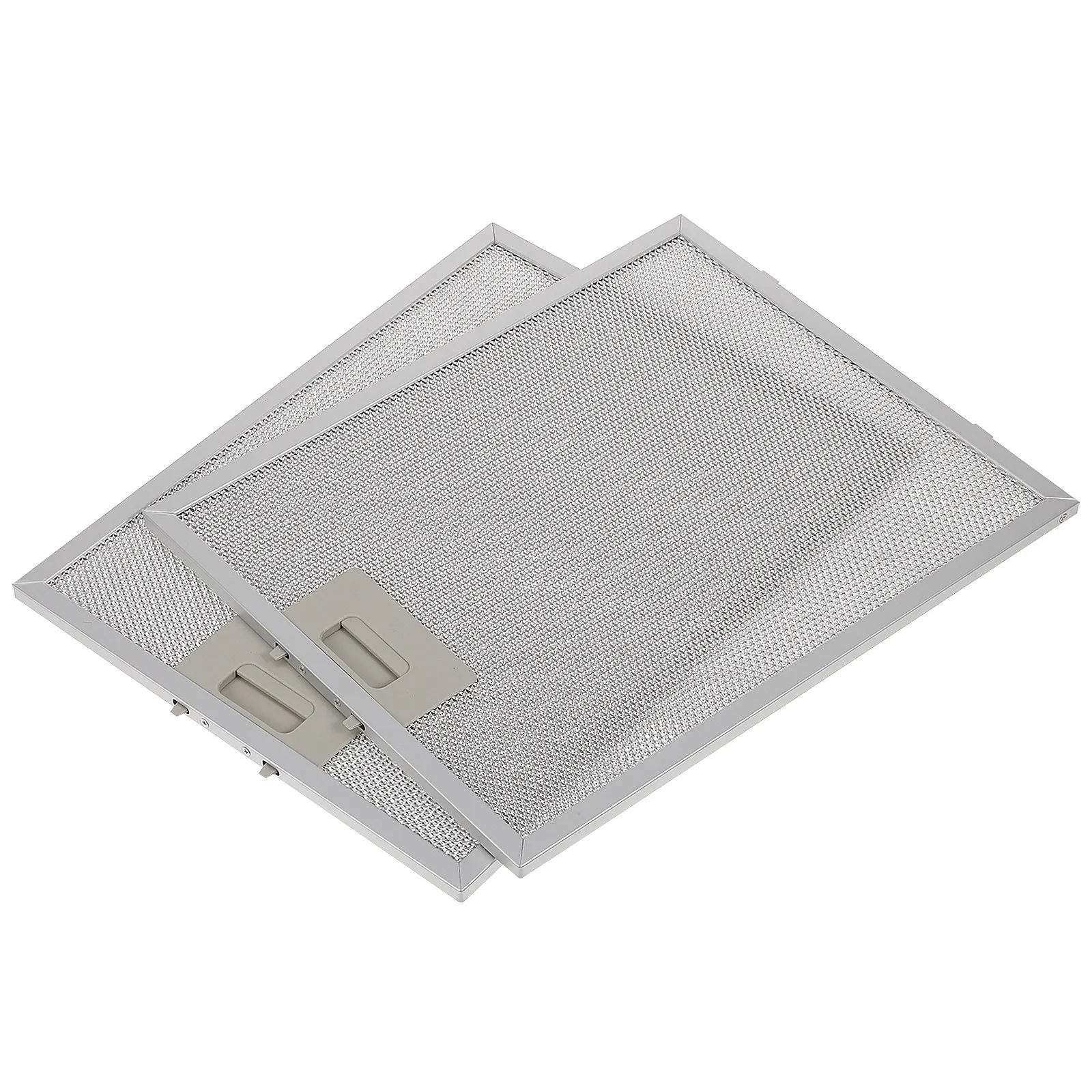 2Pcs Range Hood Grease Filter Metal Mesh Reusable Easy Install Kitchen Vent Filter Cooker Hood Replacement Parts