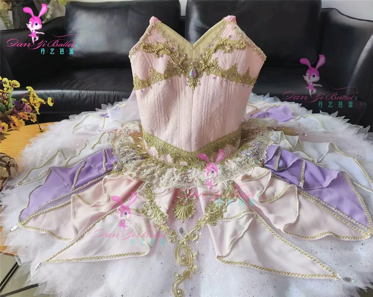 

Danyi Pirate pink female ballet dress plate skirt tutu dress competition costume professional customization