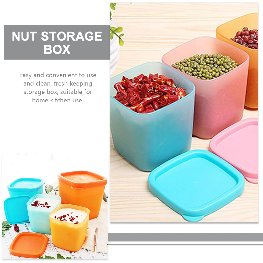 9 шт. пищевые контейнеры 230 мл герметичная коробка розовый 6 8x6 8 см кухонные принадлежности фрукты кухонные принадлежности для хранения закусок