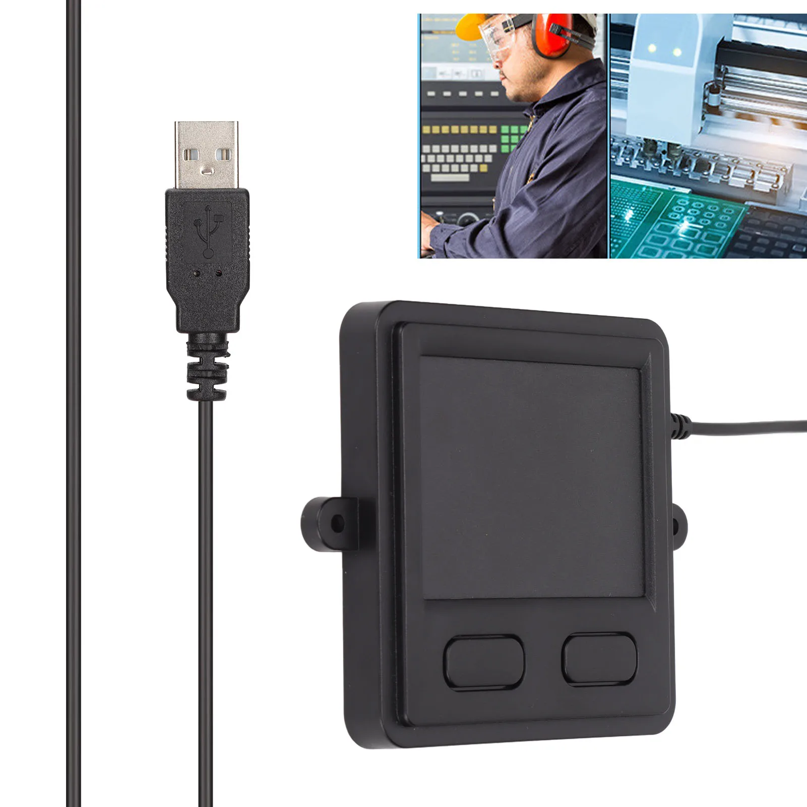 Portable Practical Computer Touch Pad Portable Trackpad Trackpad USB Wired Embedded Compact Size 2 Buttons for Laptops Desktops