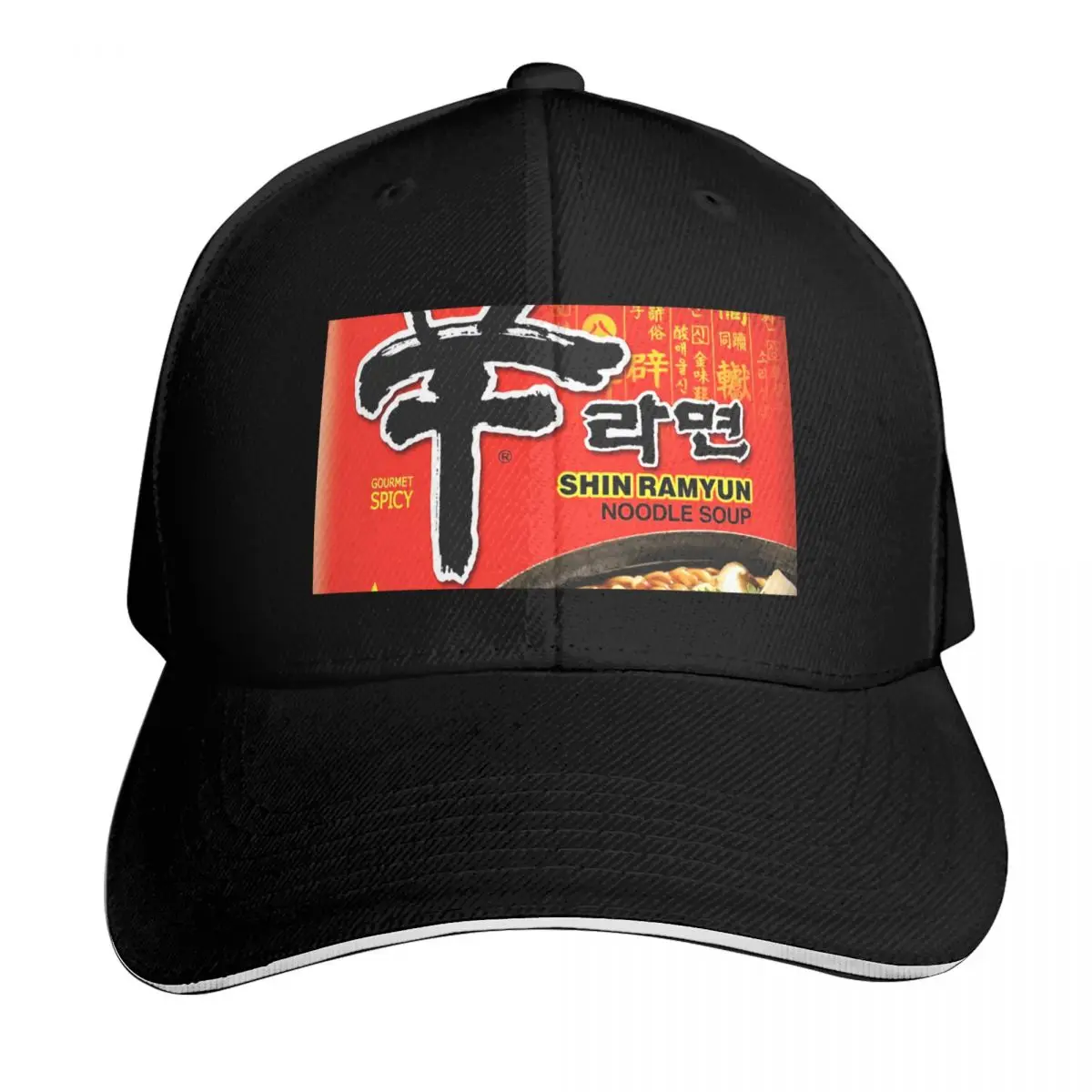 Shin Ramyun Baseball Cap Adjustable Buckle Closure Moisture Wicking Quick Dry Curved Brim Classic Fit