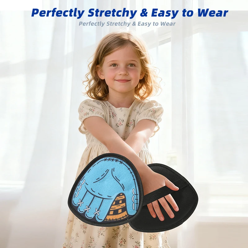 قفاز بيسبول للأطفال من 3 إلى 12 سنة المبتدئين الجلود الناعمة غير قابل للانزلاق؛ أحمر/أزرق/أخضر؛ كرتان فيلكرو؛ خارجي/طفل؛ الأولاد والبنات؛ المسيح #4