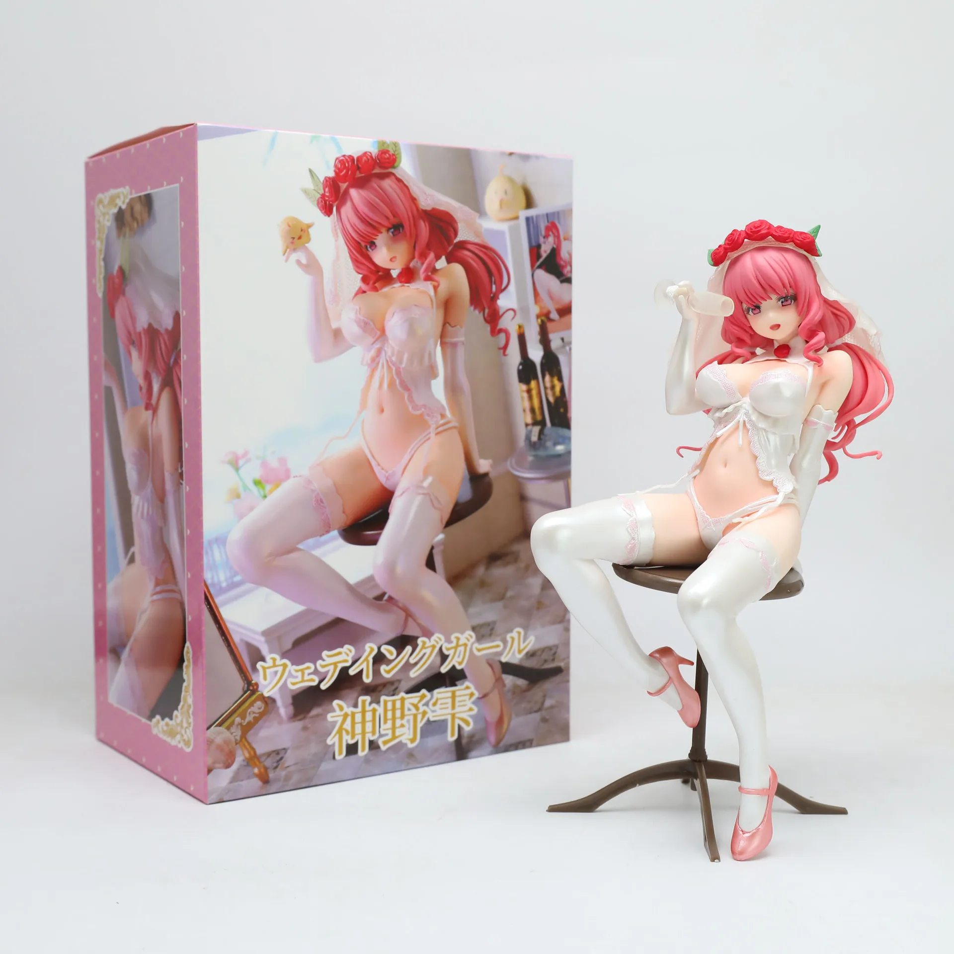 Anime Figure Beautiful Girl Shizuku Kanno Gk Sitting Wedding Pose Pvc Model Desktop Ornament For Adult Collection Decor Display