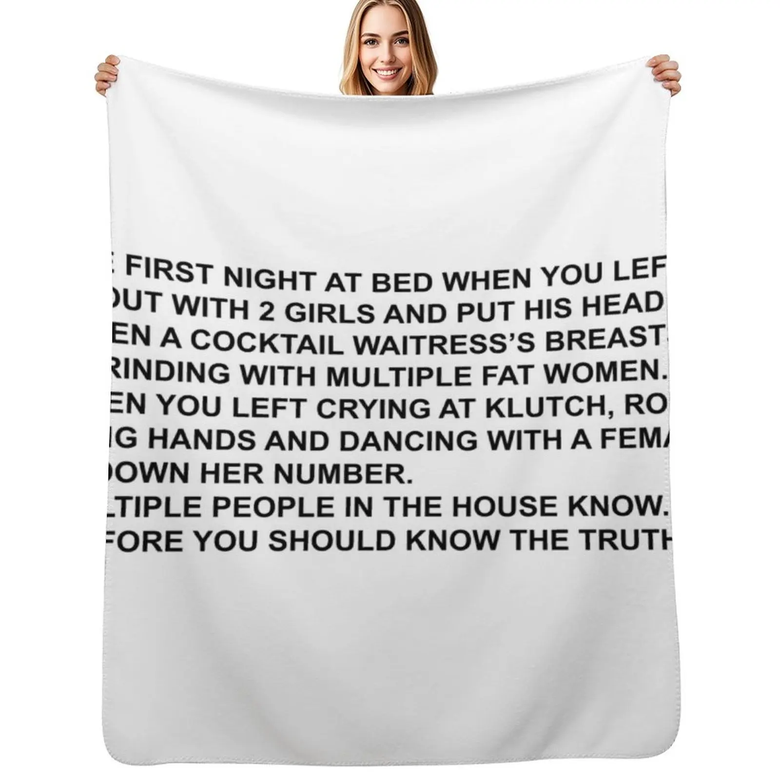 THE NOTE Throw Blanket All Weather Soft Throw Blanket for Sofa