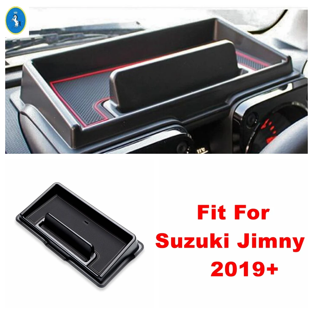 

Plastic Auto Center Console Dashboard Storage Box Phone Stowing Tidying Cover Interior Accessories For Suzuki Jimny 2019 - 2024