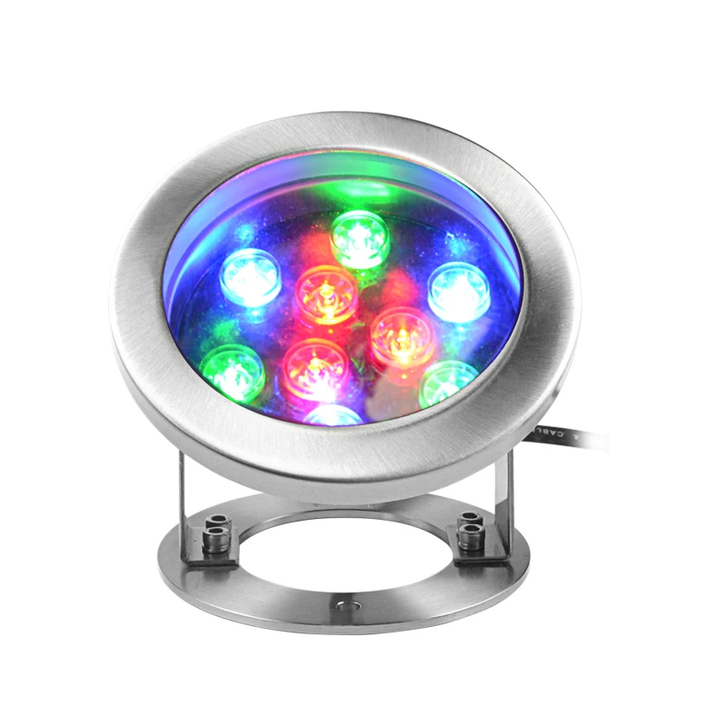 

Commercial Underwater Luminaire Mini DMX512 RGB Above Ground Swimming Pools Lighting Underwater Multi Clourpe LED Lights Pond 3W