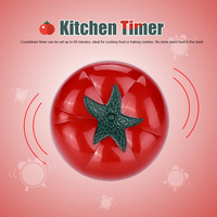 Mechanical Cooking Timer Mechanical Timer Tomato Shaped Mechanical 60 Minutes Countdown Timer Kitchen Cooking & Baking Helper